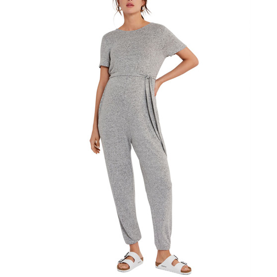 Reversible Hacci Knit Maternity Jumpsuit