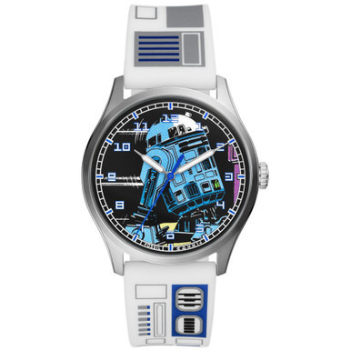 Unisex Special Edition Star Wars R2-D2 Three-Hand White Silicone Watch, 42mm