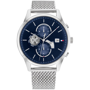 Men's Stainless Steel Mesh Bracelet Watch 44mm