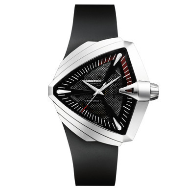 Men's Swiss Automatic Ventura XXL Black Rubber Strap Watch 27mm H24655331