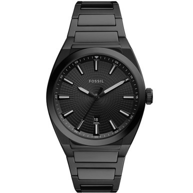 Men's Everett Black Stainless Steel Bracelet Watch 42mm