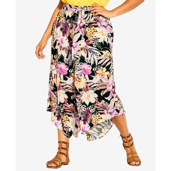 Trendy Plus Size Cropped Mahe Pants