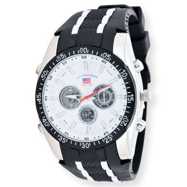 U.S. Polo Association Men's Silver Strap Watch