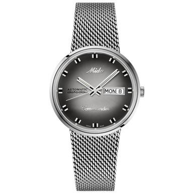 Swiss Automatic Commander Shade Stainless Steel Mesh Bracelet Watch, 37mm - A Special Edition