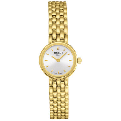 Women's Swiss T-Lady Lovely Gold-Tone PVD Stainless Steel Bracelet Watch 19.5mm