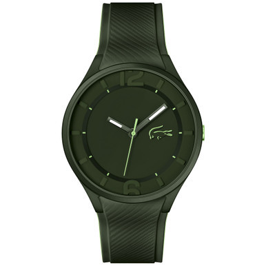 Men's Ollie Green Silicone Strap Watch 44mm