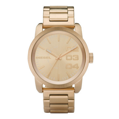 Men's Watch, Gold Ion Plated Stainless Steel Bracelet 54x46mm DZ1466