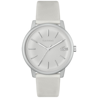 Men's L 12.12 White Silicone Strap Watch 42mm