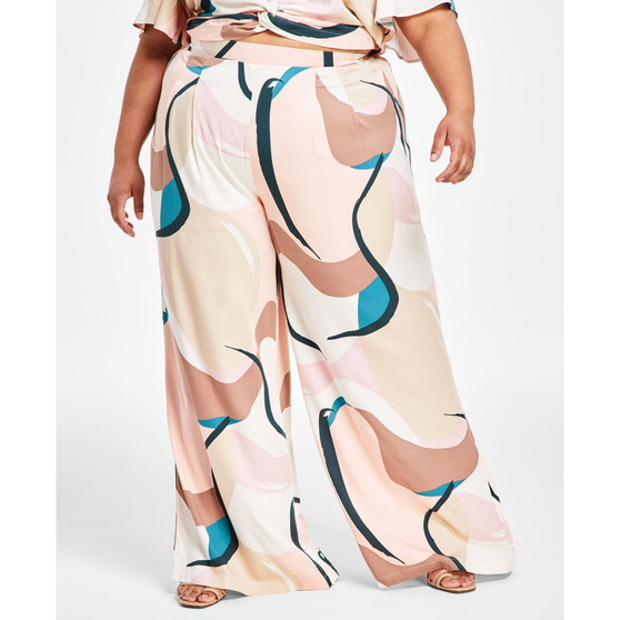 Trendy Plus Size Wide-Leg Pants, Created for Macy's