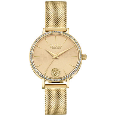 Women's Mar Vista Gold Ion-Plated Mesh Bracelet Watch 34mm