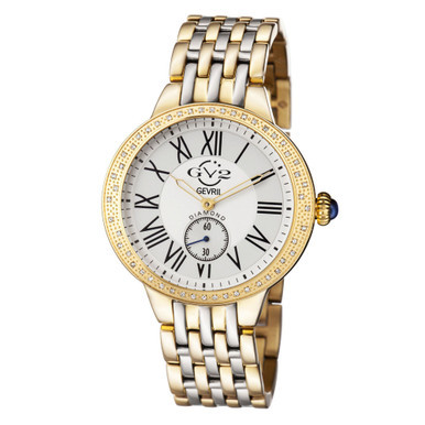 GV2 Women's Astor Two-Tone Stainless Steel and Ion Plating Swiss Quartz Bracelet Watch 40 mm