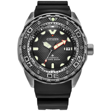 Men's Promaster Automatic Dive Black Strap Watch, 46mm