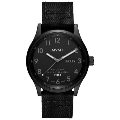 Men's Field Automatic Black Canvas Strap Watch 42mm