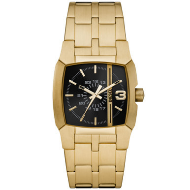 Men's Cliffhanger Gold-Tone Stainless Steel Bracelet Watch, 36mm