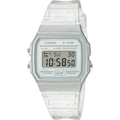 Unisex Digital Clear Jelly Strap Watch 35.2mm