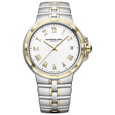 Men's Swiss Parsifal Two-Tone PVD Stainless Steel Bracelet Watch 41mm