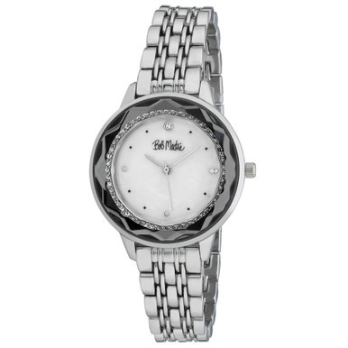 Unisex Quartz Silver-Tone Alloy Watch 34mm