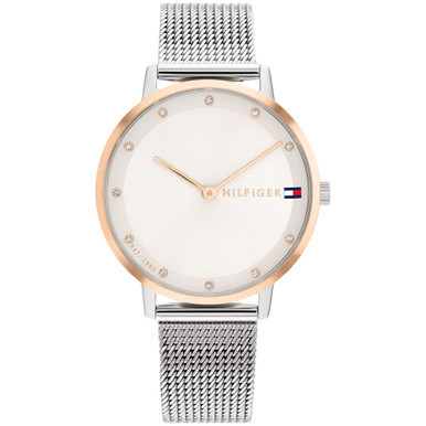 Women's Two Hand Silver-Tone Stainless Steel Watch 34mm