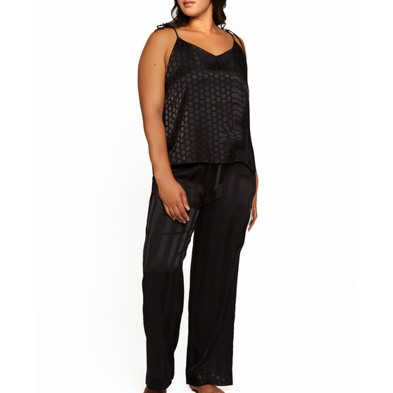 Plus Size Delphine Circle Cami and Striped Pant, Set of 2