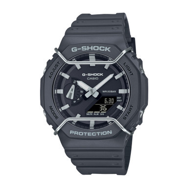 Men's Analog-Digital Gray Resin Strap Watch 45.4mm, GA2100PTS-8A