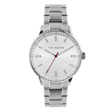 Men's Cosmop Silver-Tone Stainless Steel Bracelet Watch 42mm