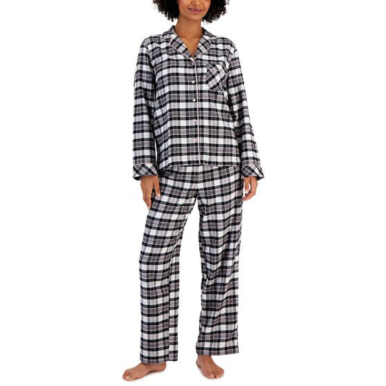 Printed Cotton Flannel Pajama Set, Created for Macy's