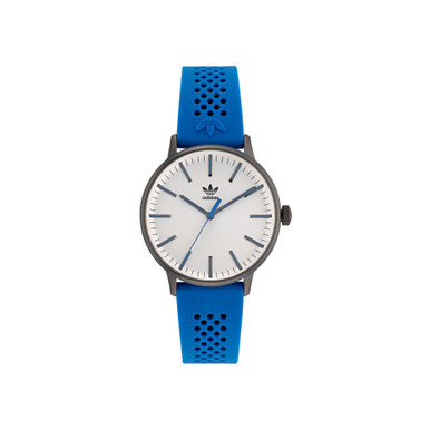 Unisex Three Hand Code One Blue Silicone Strap Watch 38mm