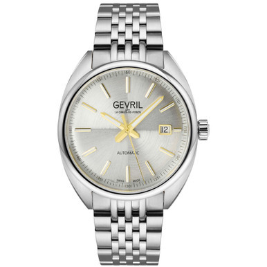 Men's Five Points Swiss Automatic Silver-Tone Stainless Steel Watch 40mm