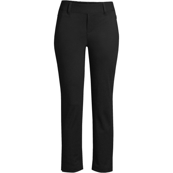 Women's Plus Size Lands' End Flex Mid Rise Pull On Crop Pants
