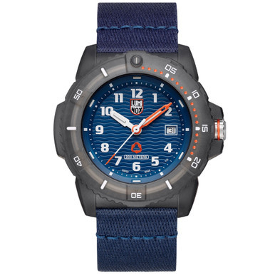 Men's Swiss TIDE Recycled Ocean Material Eco Series Blue PET Strap Watch 46mm