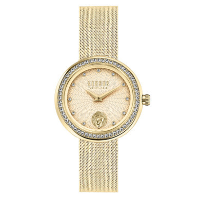 Women's Two-Hand Quartz Lea Gold-Tone Stainless Steel Bracelet 35mm