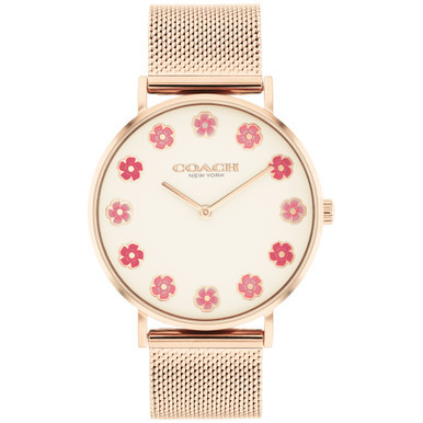 Women's Perry Quartz Rose Gold-Tone Stainless Steel Mesh Bracelet Watch 36mm