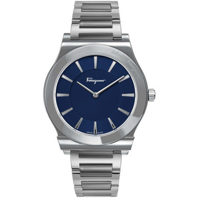 Ferragamo Men's Swiss 1898 Slim Stainless Steel Bracelet Watch 41mm