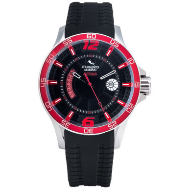 Men's Hurricane Black Silicone Strap Watch 46mm