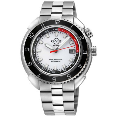 Men's Squalo Swiss Automatic Silver-Tone Stainless Steel Watch 46mm