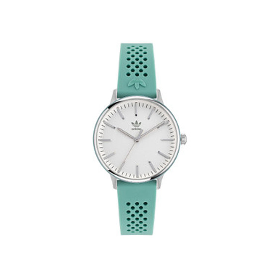Unisex Three Hand Code One Small Green Silicone Strap Watch 35mm