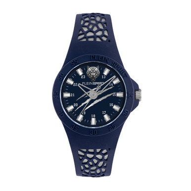 Men's Thunderstorm Blue Silicone Strap Watch 40mm