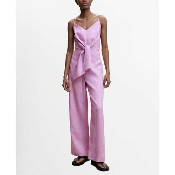 Women's Linen Knot Jumpsuit