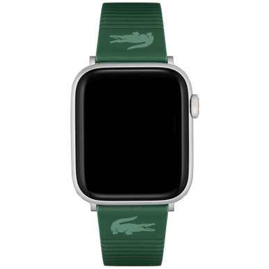 Striping Green Leather Strap for Apple Watch® 38mm/40mm