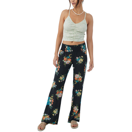 Juniors' Johnny Coralina Printed Woven Pull-On Pants