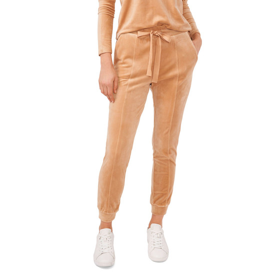 Women's Velour Drawstring Waist Pull on Pants