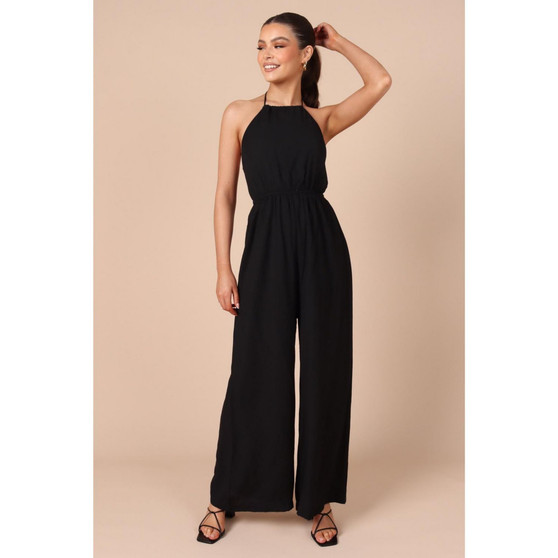 Womens Irvine Halter Wide Leg Jumpsuit