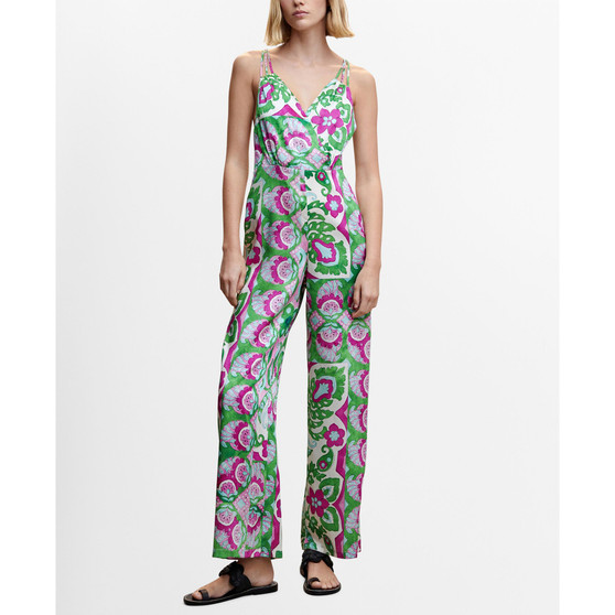 Women's Satin Cross-Back Jumpsuit