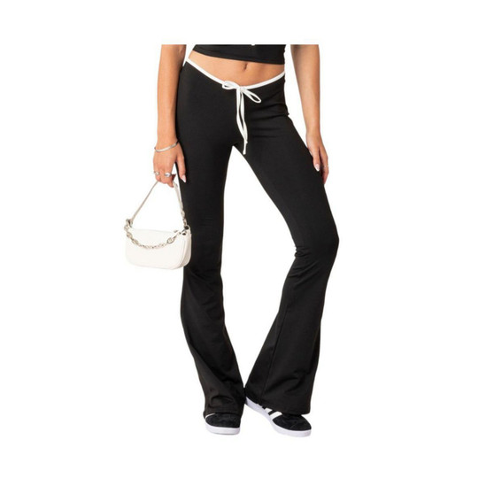 Women's Leighton contrast tie flared pants