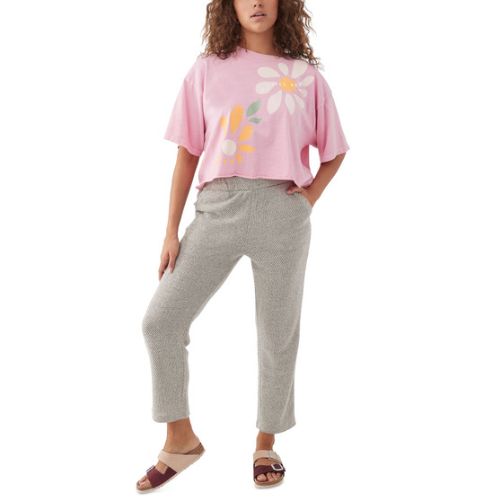 Juniors' Tanya Solid Lightweight Fleece Pull-On Pants