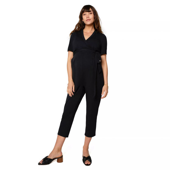 Women's Maternity Everywear Short Sleeve Jumpsuit