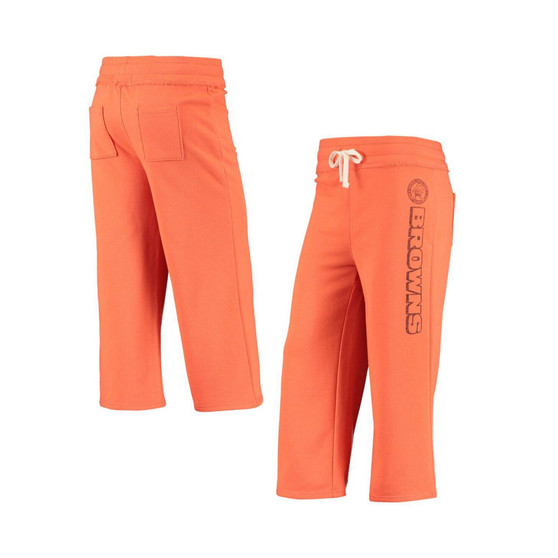 Women's Orange Cleveland Browns Cropped Pants