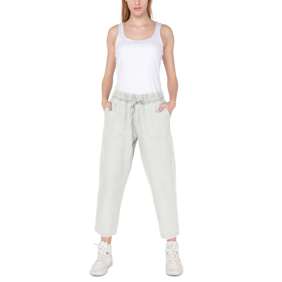 Women's Frayed-Hem Pull-On Joggers