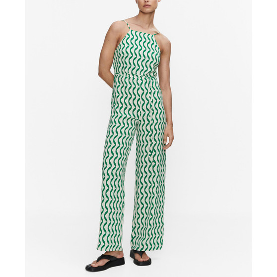 Women's Back Opening Long Jumpsuit