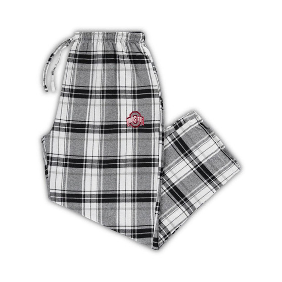 Women's Black, Gray Ohio State Buckeyes Plus Size Accolade Plaid Pants